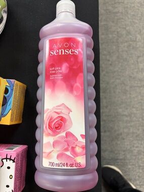 Avon Senses Soft Pink Rose Bubble Bath